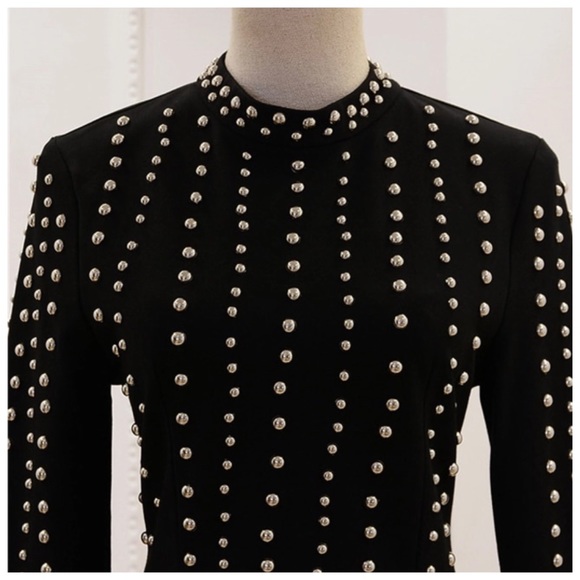 🛍 The LONIMI Stunning Studded Stretch Dress - Picture 5 of 8